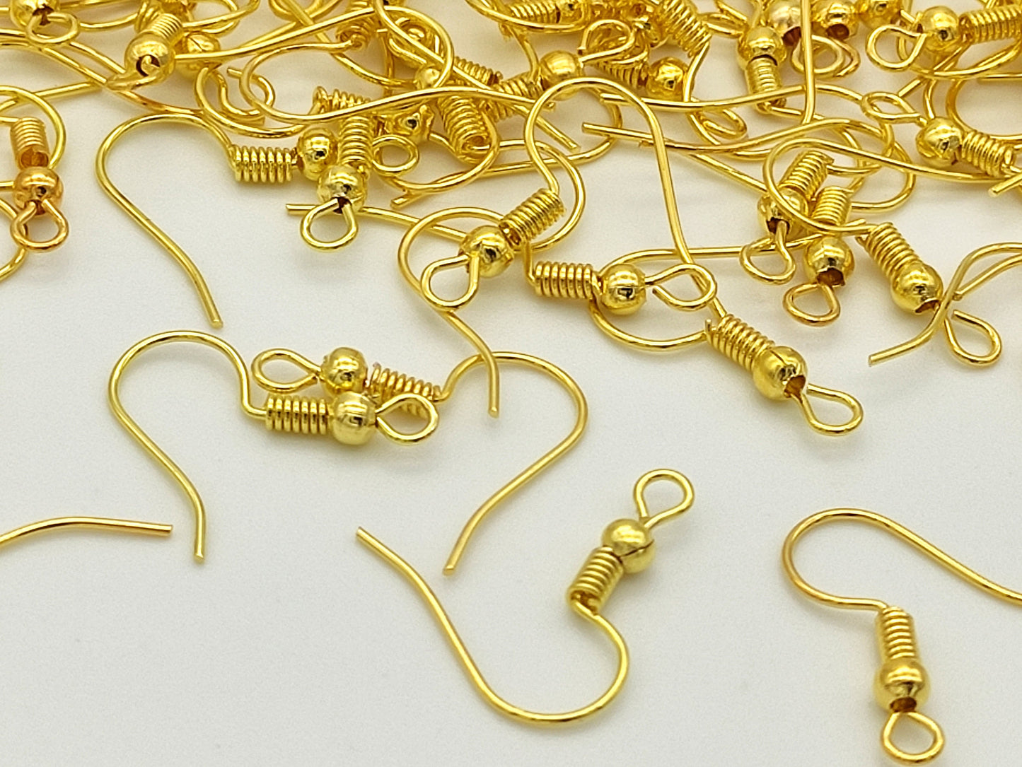 Earring Hooks, 100 Pack (50 pairs), Nickel Free, Earring Hooks, Iron Earring Hooks, Ear Wires, Earwires Fish Hook Jewellery Findings