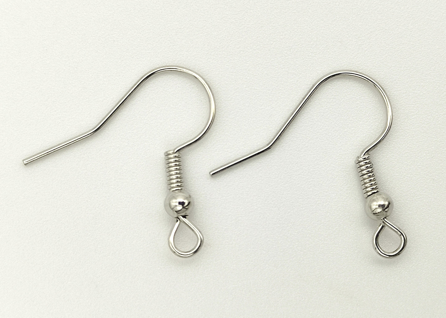 Earring Hooks, 100 Pack (50 pairs), Nickel Free, Earring Hooks, Iron Earring Hooks, Ear Wires, Earwires Fish Hook Jewellery Findings