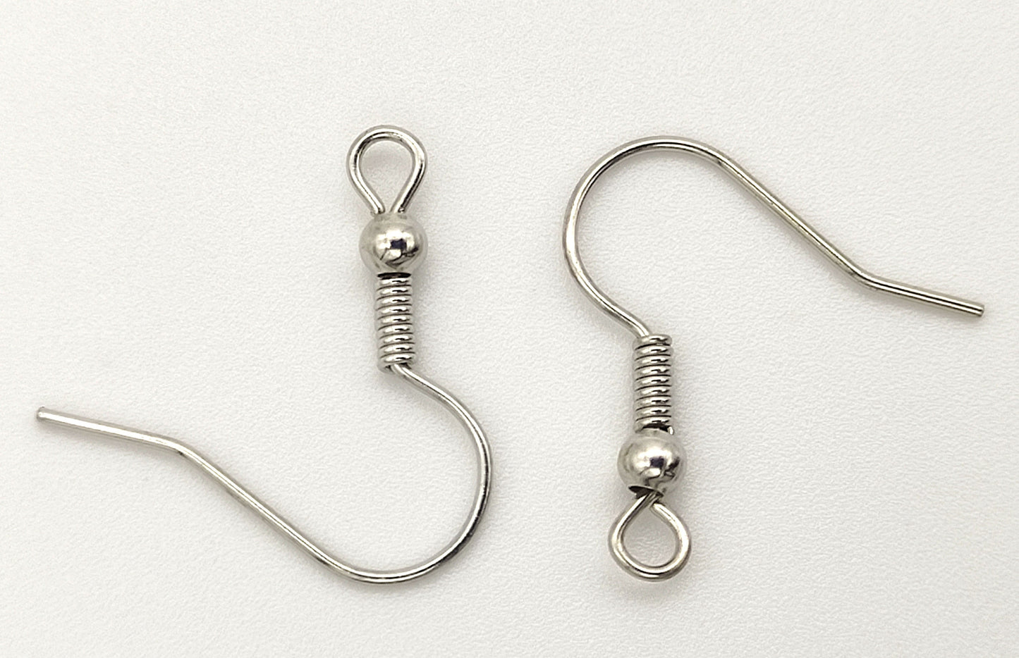 Earring Hooks, 100 Pack (50 pairs), Nickel Free, Earring Hooks, Iron Earring Hooks, Ear Wires, Earwires Fish Hook Jewellery Findings