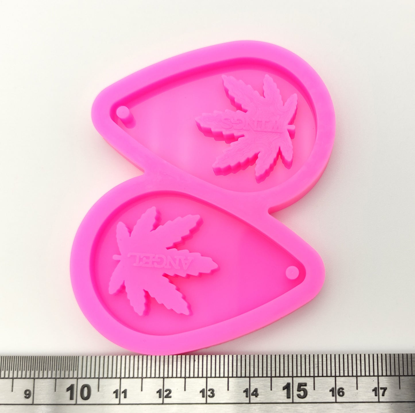 Leaf  Earring Silicone Mold, Epoxy Resin Hemp Leaf Pendant Mould, Pot Earring Silicone Mold