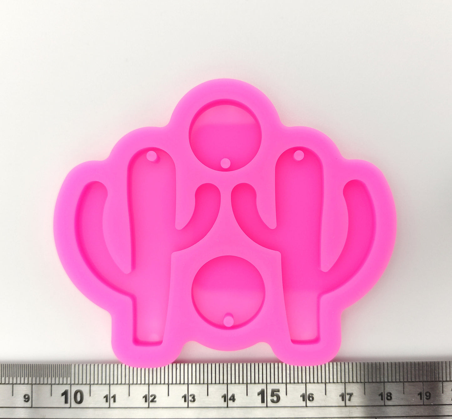 Cactus Shape Earring Silicone Mold, Epoxy Resin Pendant Mould