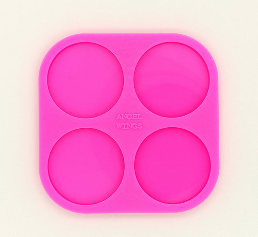 Circle Shape Silicone Mould, Epoxy Resin Pendant Mold, 3.8 cm diameter for each circle