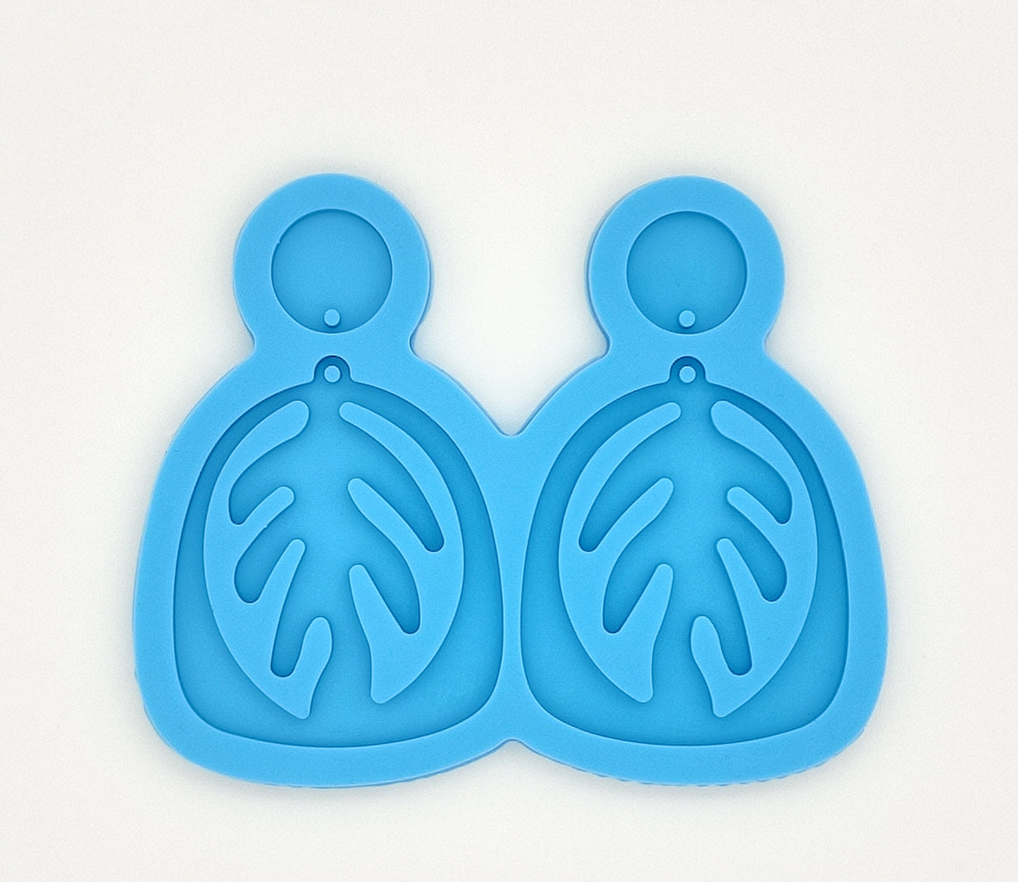 Palm Leaf Earring Silicone Mould, Epoxy Resin Pendant Mold, Monstera Leaf Earring Mould, 2 Sizes