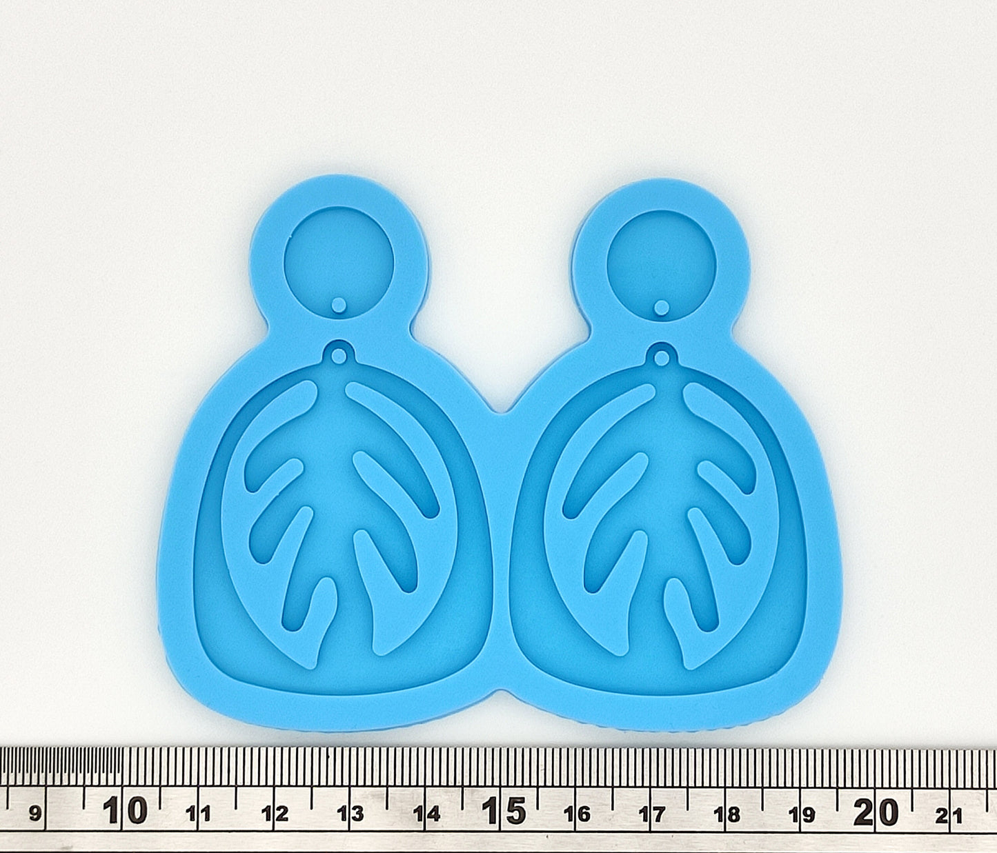 Palm Leaf Earring Silicone Mould, Epoxy Resin Pendant Mold, Monstera Leaf Earring Mould, 2 Sizes