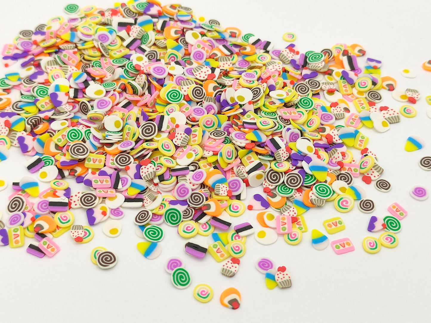 10g/20g Cake Dessert Mix Clay Fimo Slices, Resin Craft Supplies, Nail Art, Polymer Clay Slices