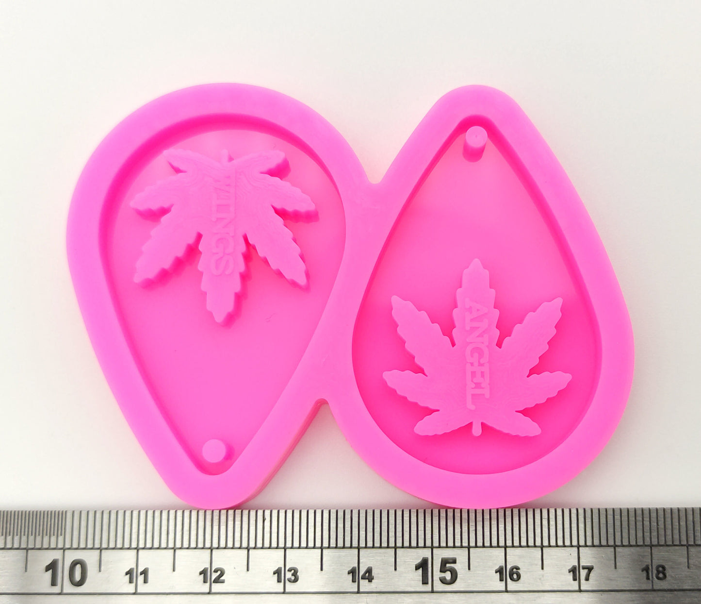 Leaf  Earring Silicone Mold, Epoxy Resin Hemp Leaf Pendant Mould, Pot Earring Silicone Mold