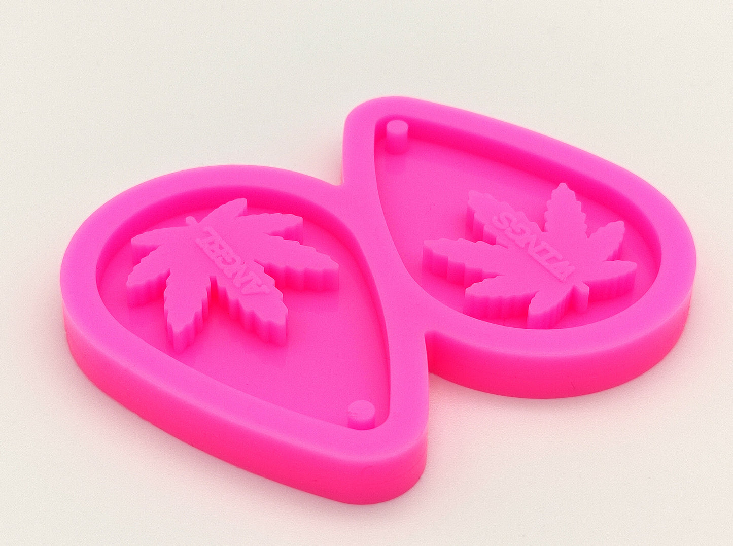 Leaf  Earring Silicone Mold, Epoxy Resin Hemp Leaf Pendant Mould, Pot Earring Silicone Mold