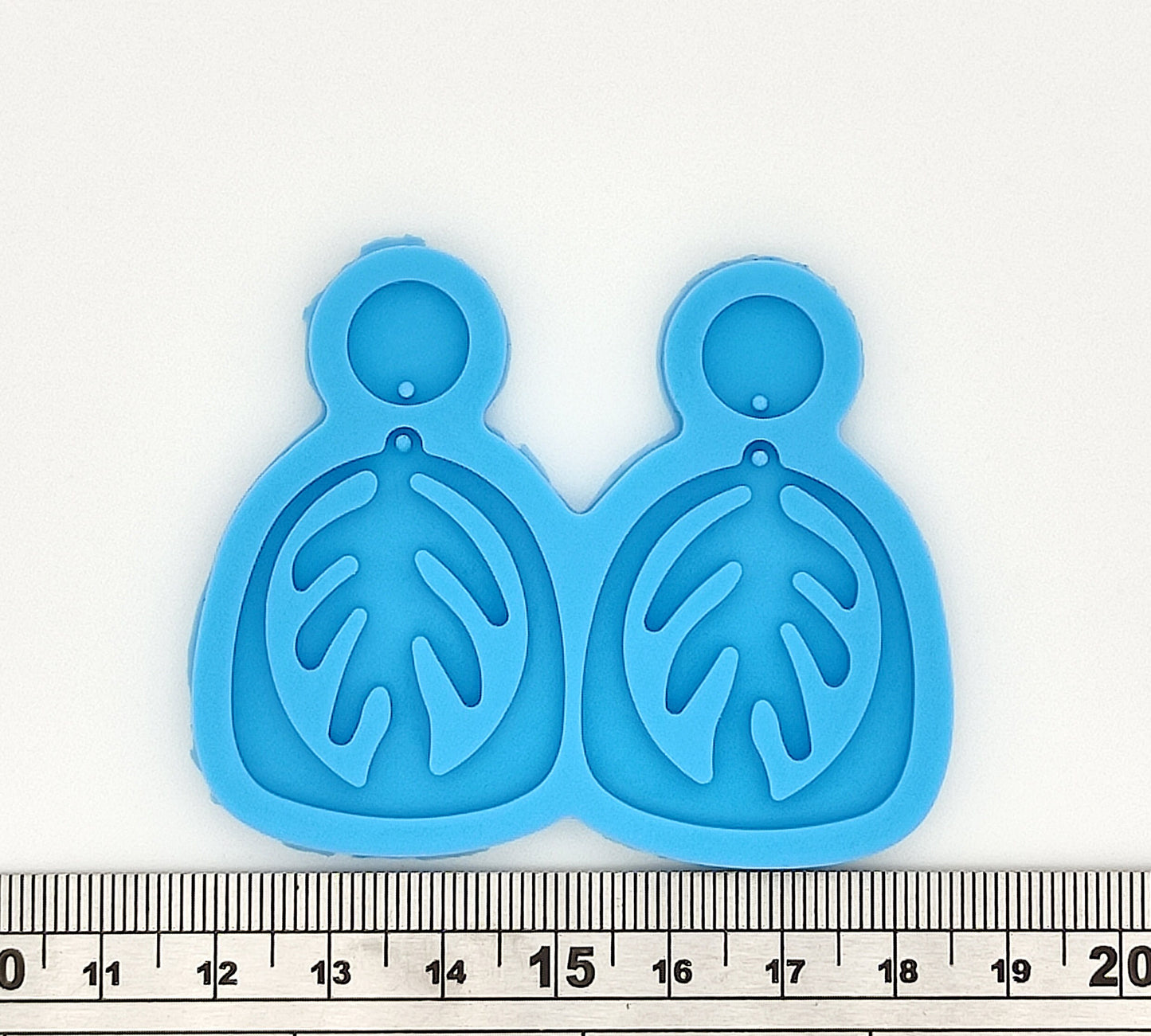 Palm Leaf Earring Silicone Mould, Epoxy Resin Pendant Mold, Monstera Leaf Earring Mould, 2 Sizes