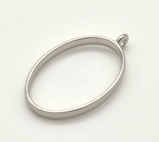 10 pcs Open Back Oval Resin Bezel Jewellery pendant