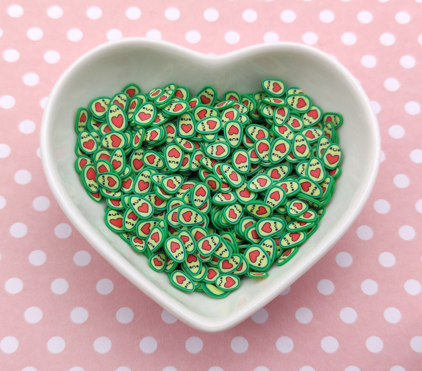 10g Cute Avocado Clay Fimo Slices, Resin Craft Supplies, Nail Art, Polymer Clay Slices, Slime Supplies, Epoxy Resin Filler, Nail Art