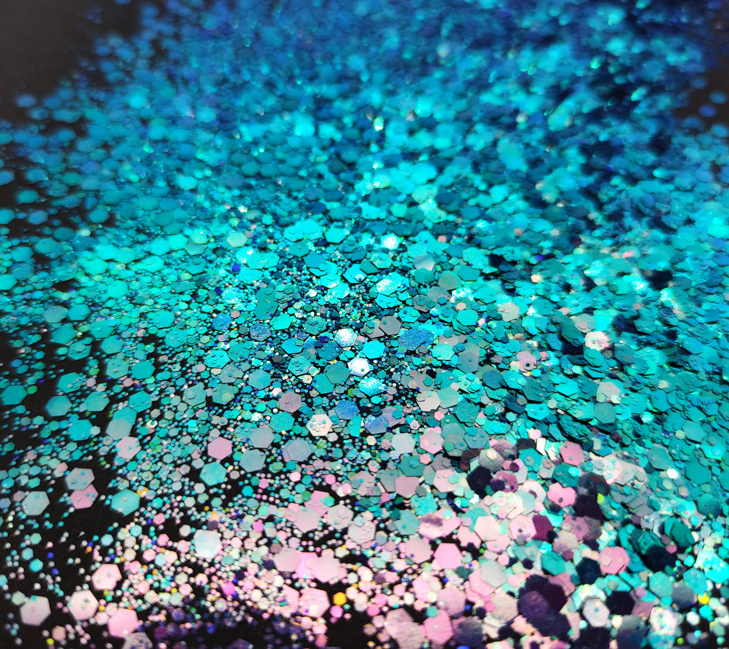 Chameleon Chunky Glitter, Colour Shift Glitter, Blue/Turquoise to Silver/Light Purple, Resin Supplies, Craft Supplies, Nail Art Glitter