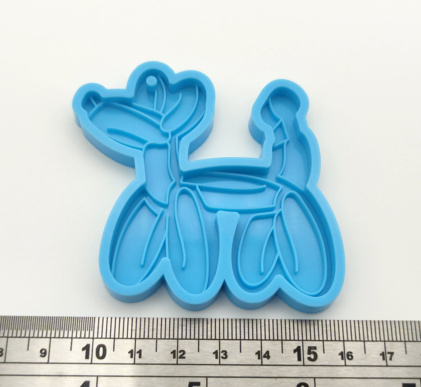 Balloon Dog Keychain Silicone Mould, Shiny Balloon Dog Epoxy Resin Pendant Mold, Balloon Dog Keyring Mould, Charm DIY Craft Molds