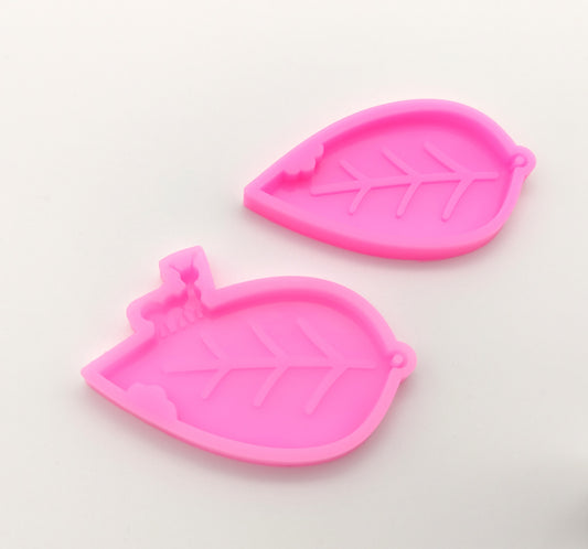 Ant Leaf Earring Silicone Mold, Leaf Epoxy Resin Pendant Mold, Ant Leaf Polymer Clay Mould, Leaf Resin Supplies Mold, Leaf Earring Mould