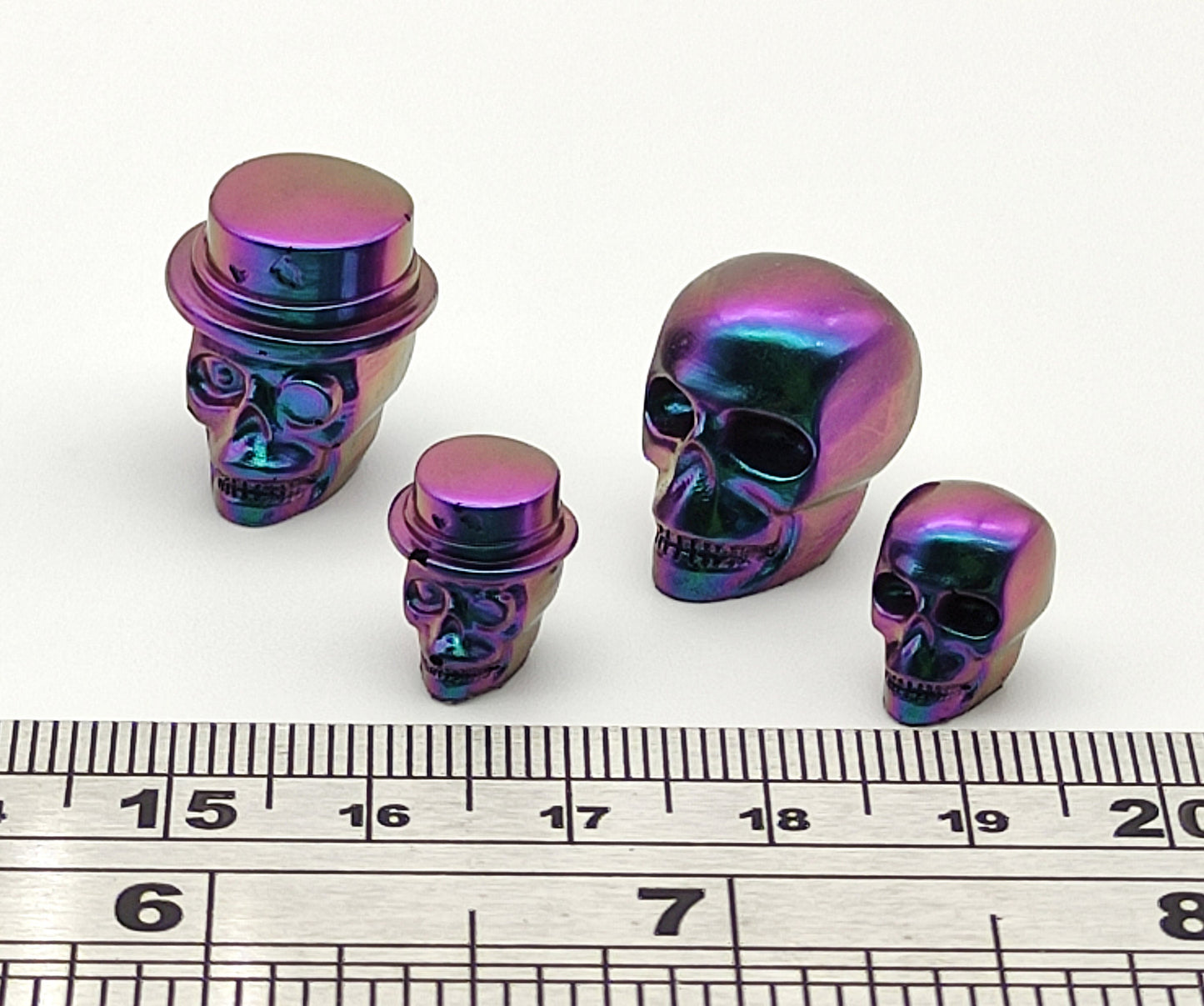 Top Hat Skull Beads Silicone Mould, Skull Earring Epoxy Resin Pendant Mold, Skull Jewellery Polymer Clay Tool, UV Resin Mold