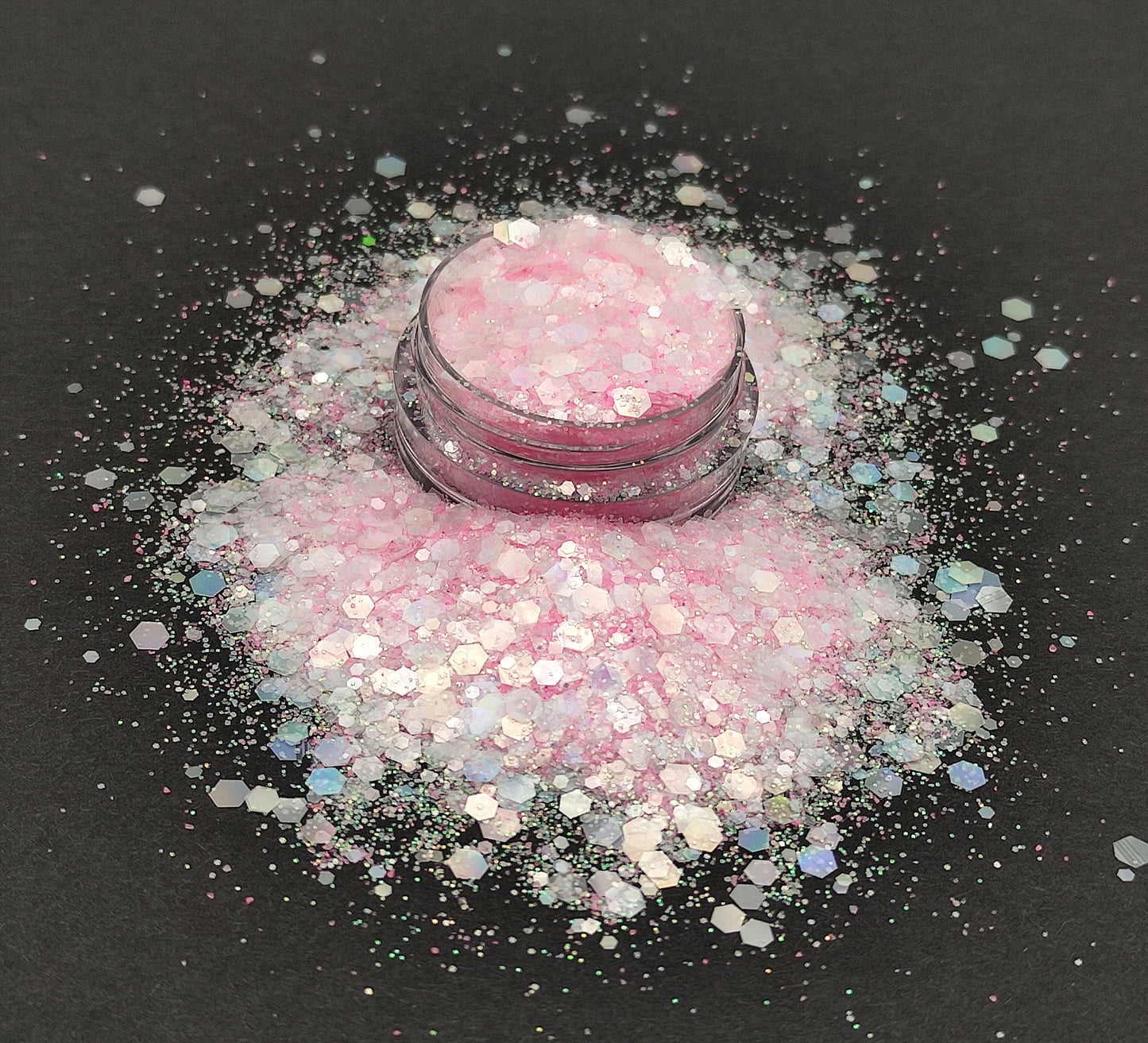 Chunky Pastel Opalescent Glitter Mix, Iridescent Light Pink, Resin Supplies, Nail Art Glitter, Craft Supplies, Slime Supplies