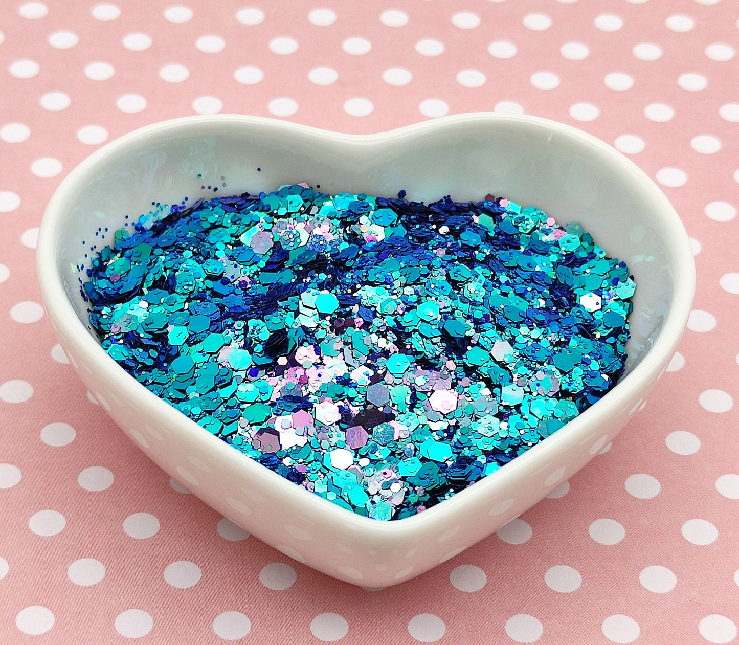 Chameleon Chunky Glitter, Colour Shift Glitter, Blue/Turquoise to Silver/Light Purple, Resin Supplies, Craft Supplies, Nail Art Glitter