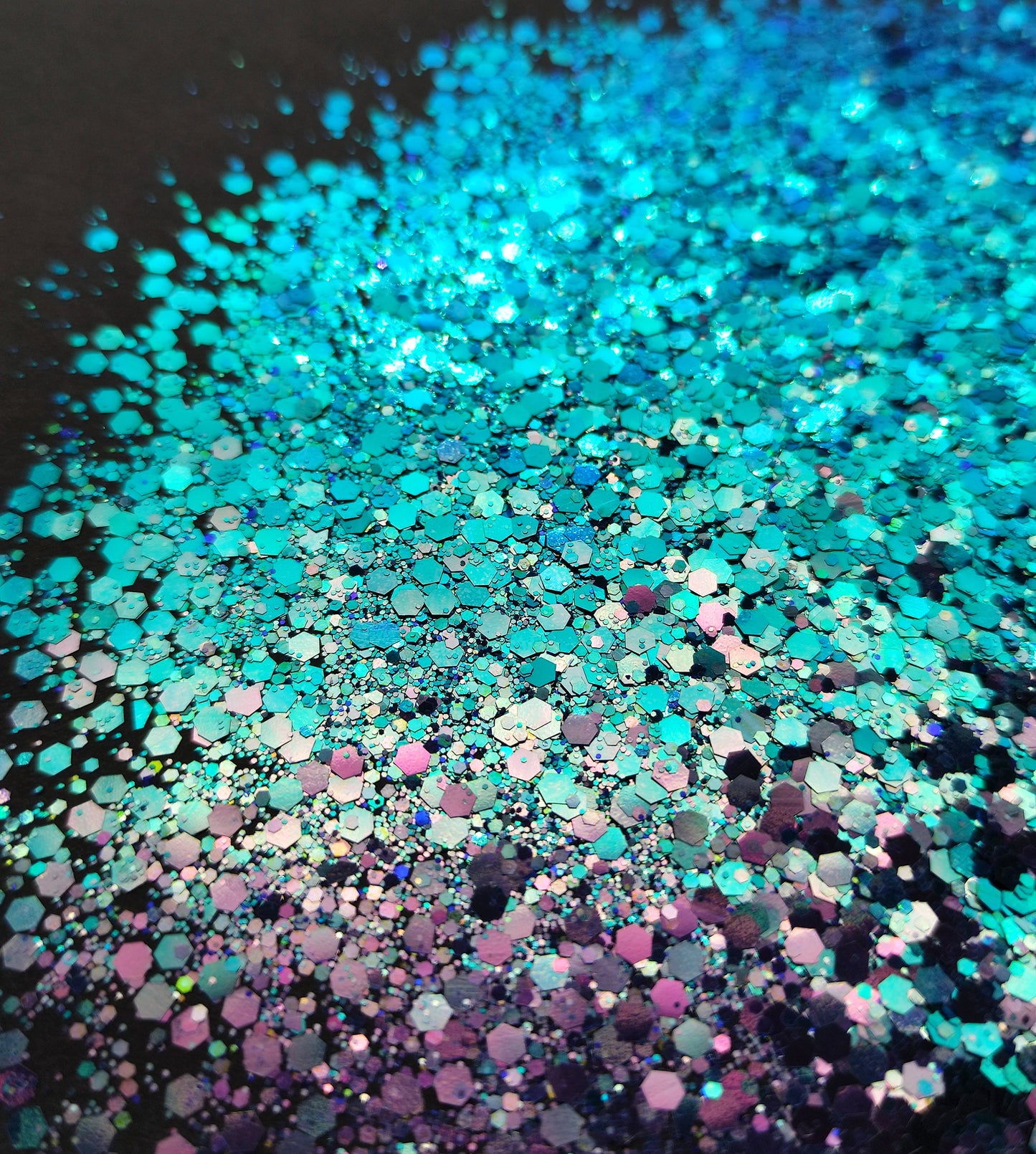 Chameleon Chunky Glitter, Colour Shift Glitter, Blue/Turquoise to Silver/Light Purple, Resin Supplies, Craft Supplies, Nail Art Glitter