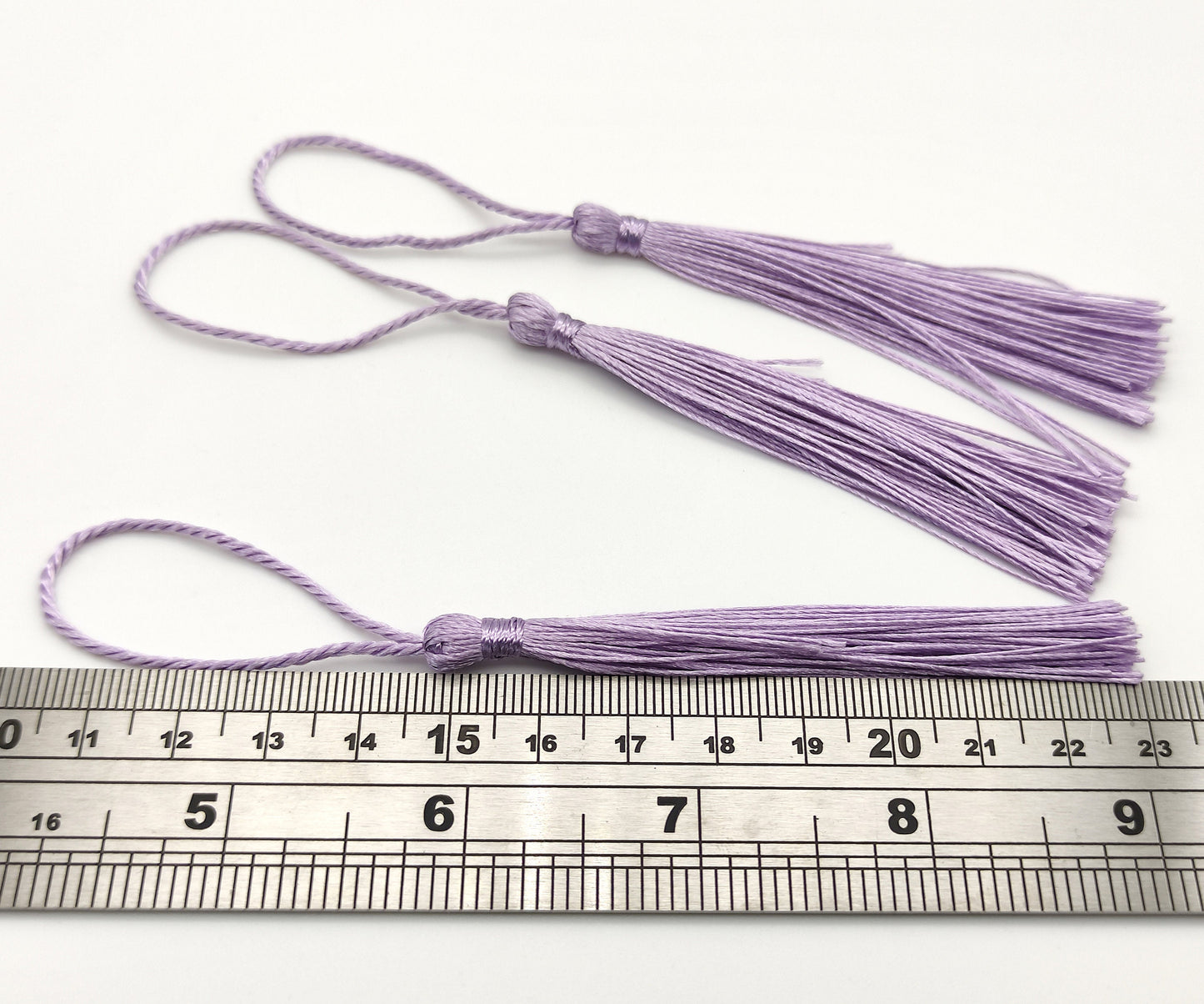 10 pcs Lilac Bookmark Tassels, Silky Craft Tassels, Decorative Tassel Sewing, Tassle for Resin Bookmarks