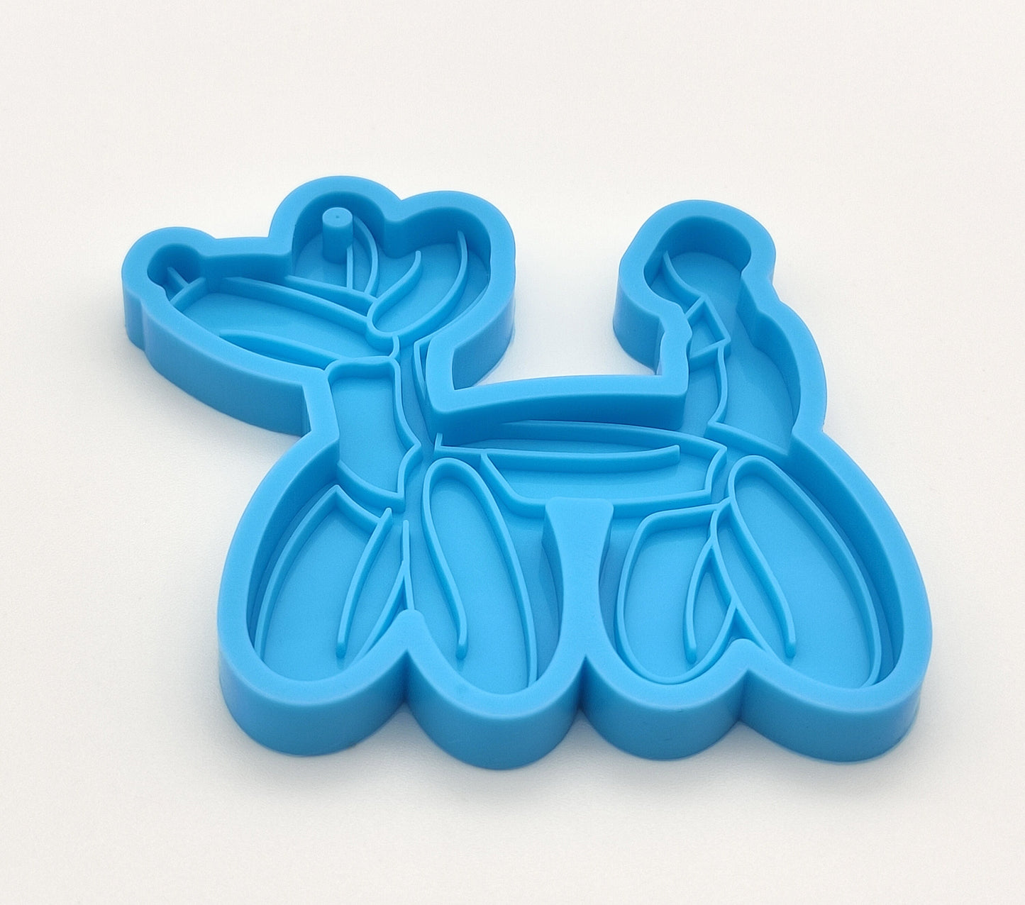 Balloon Dog Keychain Silicone Mould, Shiny Balloon Dog Epoxy Resin Pendant Mold, Balloon Dog Keyring Mould, Charm DIY Craft Molds