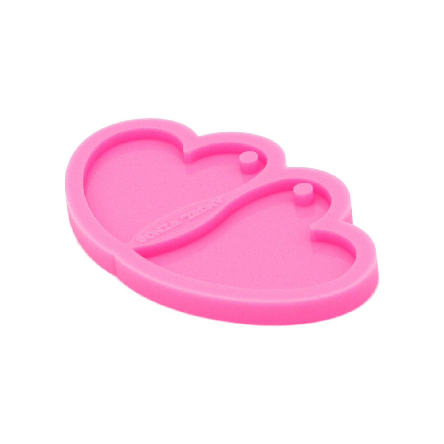 Heart Earring Silicone Mold, Epoxy Resin Pendant Mould,  Big Heart Earring Mould, Pink Earring Mould, Heart Jewellery Mold, DIY Epoxy Mold