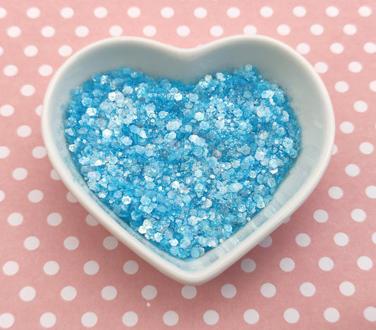 Chunky Pastel Opalescent Glitter Mix, Iridescent Light Blue, Resin Supplies, Nail Art Glitter, Craft Supplies, Slime Supplies