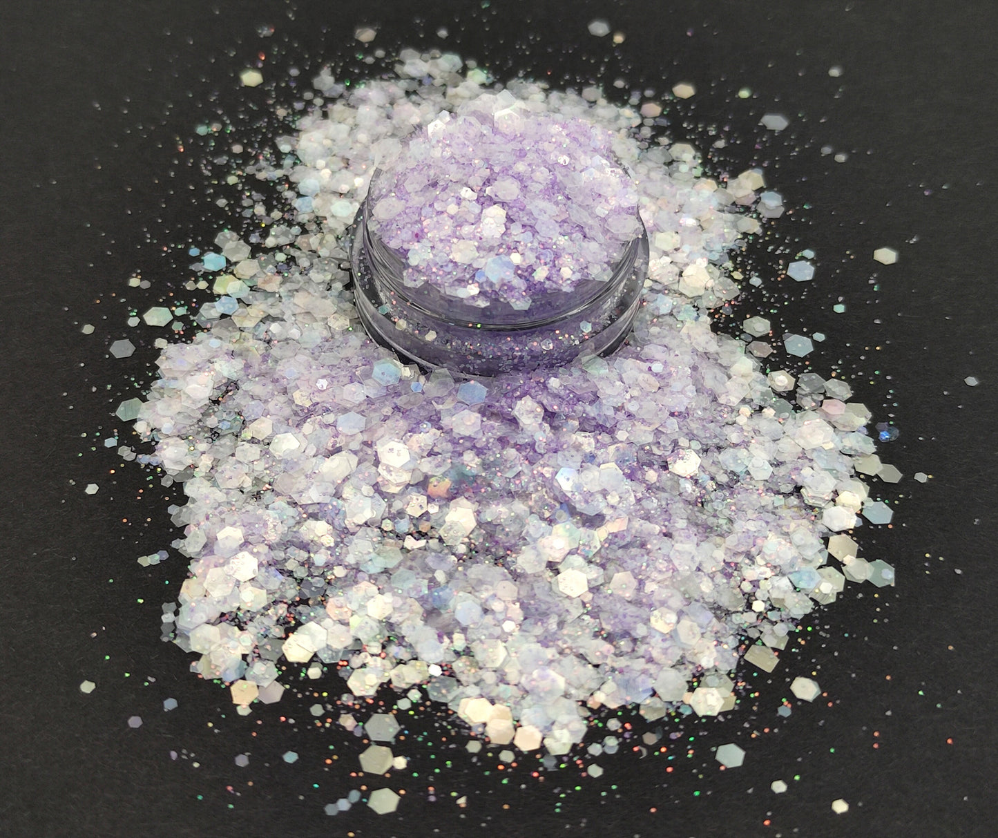 Chunky Pastel Opalescent Glitter Mix, Iridescent Light Purple, Resin Supplies, Nail Art Glitter, Craft Supplies, Slime Supplies