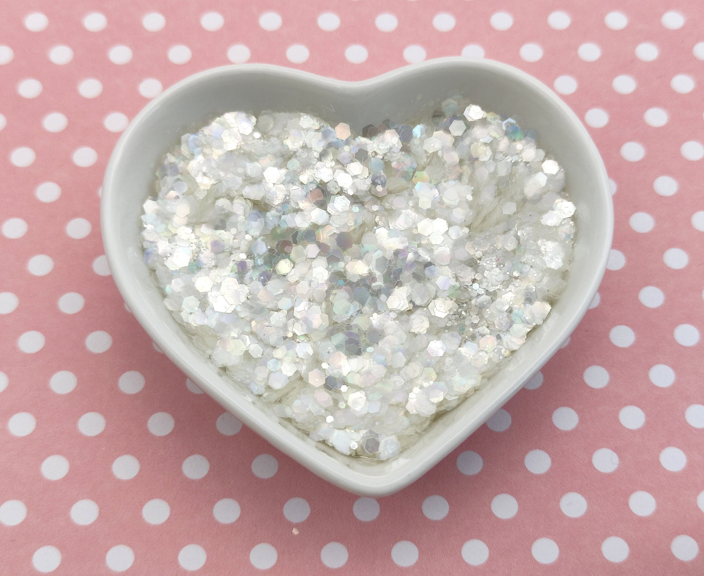 Chunky Pastel Opalescent Glitter Mix, Iridescent White, Resin Supplies, Nail Art Glitter, Craft Supplies, Slime Supplies