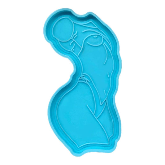 Female Body Tray Resin Mould, Sexy Woman Ring Dish Casting Mold, Goddess Jewelry Tray Mold for Resin, Goddess Tray Silicone Mold