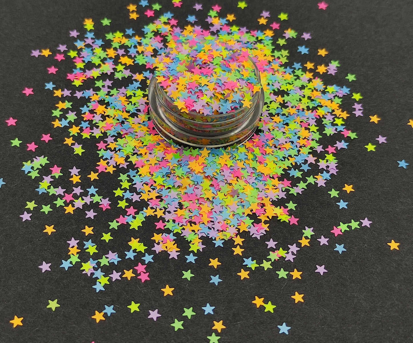 Fluorescent Colourful Star Glitter, Neon Star Glitter, Nail Art Glitter, Fluorescence Nail Glitter, Resin Supplies, Craft Supplies, Rainbow