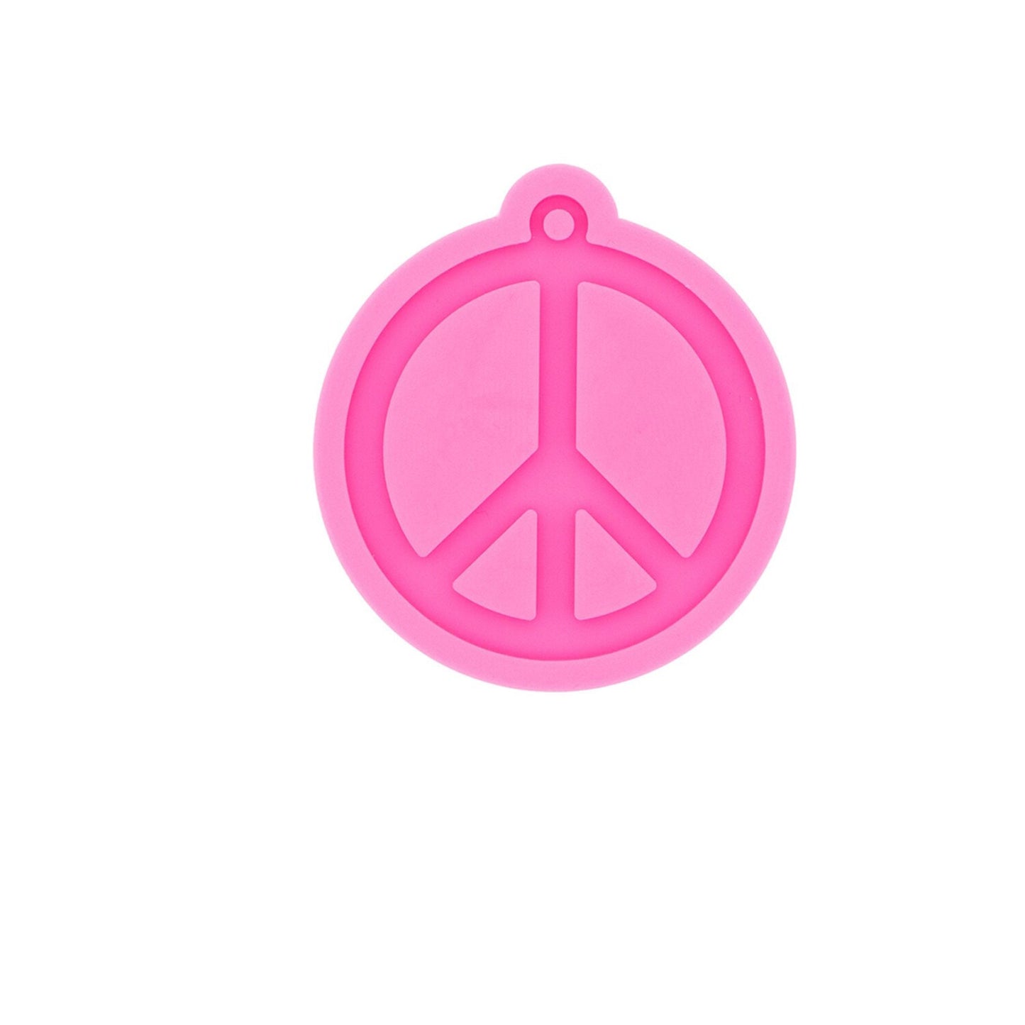 Peace Sign Silicone Mould for Keychain, Peace Epoxy Resing Pendant Mold, Handmade Charms Silicone Molds Keychains Mould Jewelry Mold