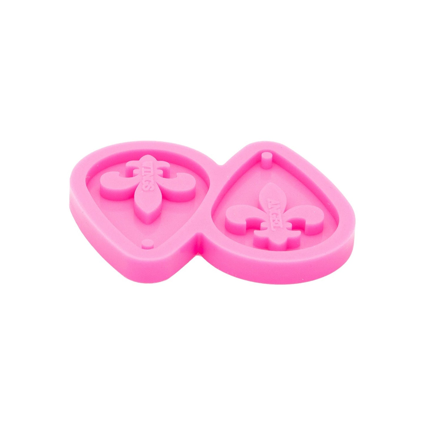 Teardrop Fleur-de-lis Earring Silicone Mold, Epoxy Resin Teardrop Pendant Mold, Statement Earrings Mould, Drop Earring Mold, Resin Supplies