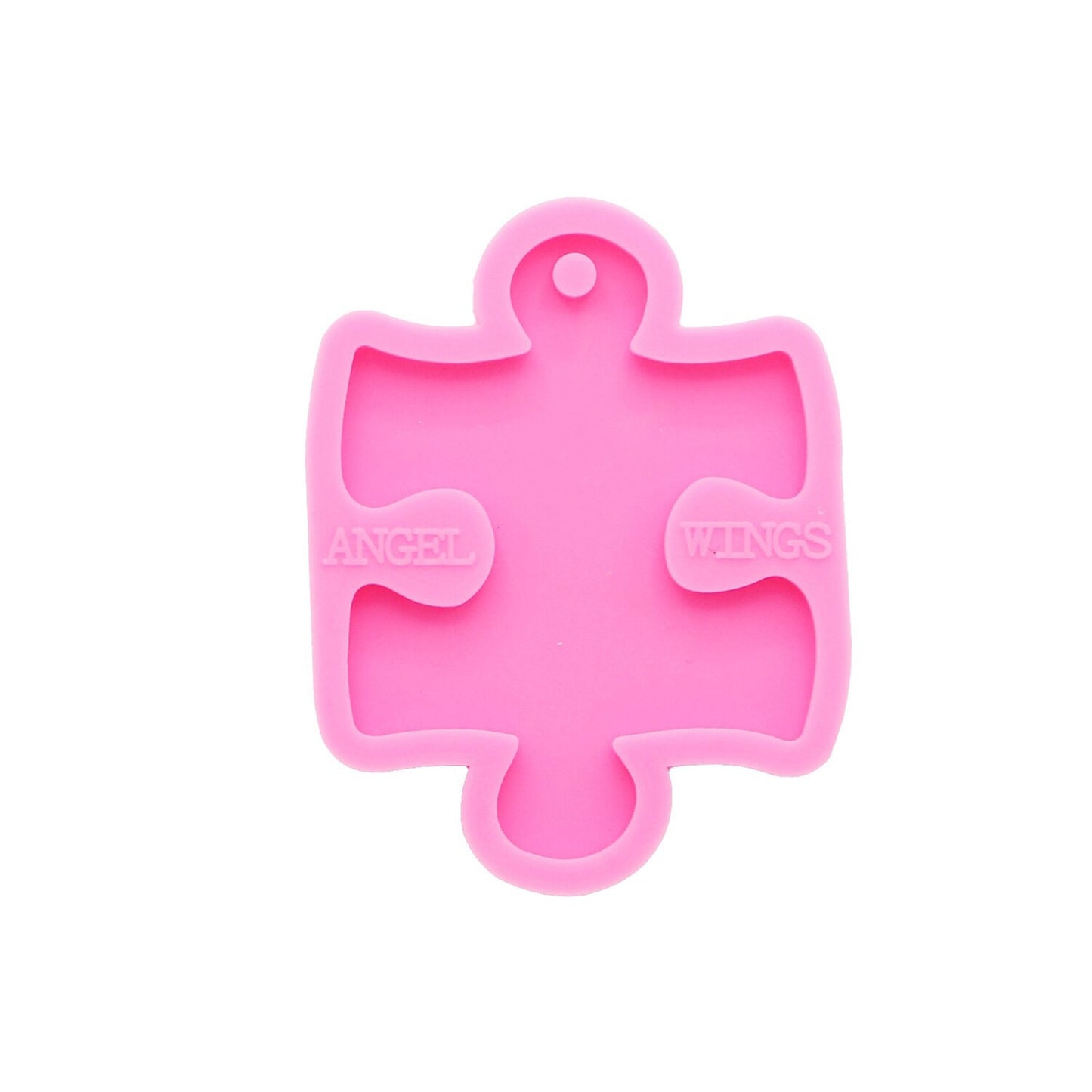 Jigsaw Puzzle Piece Keychain Silicone Mould for Resin, Autism Awareness Keyring Silicone Mold, Jigsaw Piece Epoxy Resin Pendant Mold