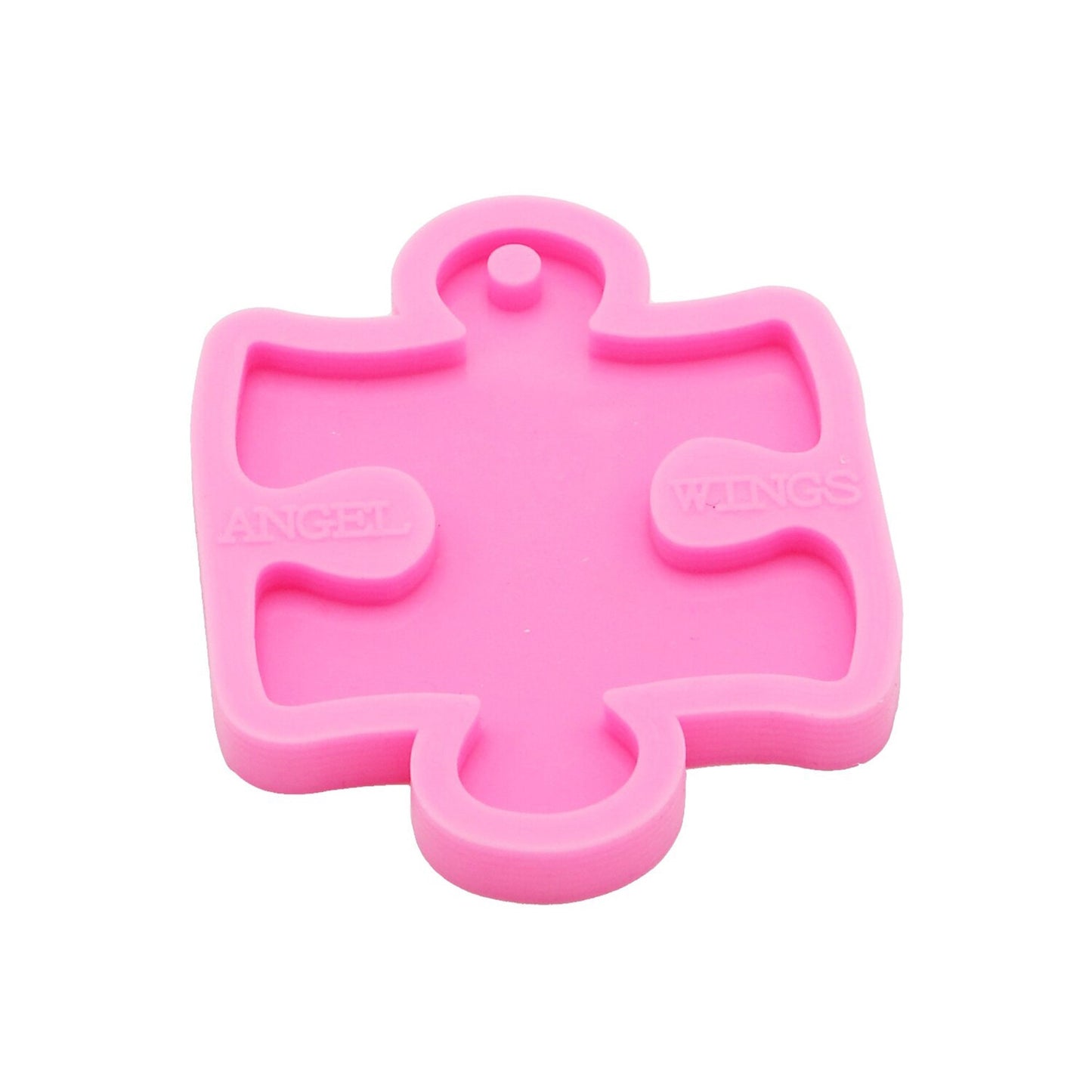 Jigsaw Puzzle Piece Keychain Silicone Mould for Resin, Autism Awareness Keyring Silicone Mold, Jigsaw Piece Epoxy Resin Pendant Mold