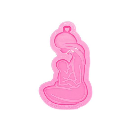 Mother and Child Silicone Mould, Breastfeeding Mother BabyKeychain Mold, Mother and Baby Resin Mould, Mum Mom Mama Mommy Keychain Mold