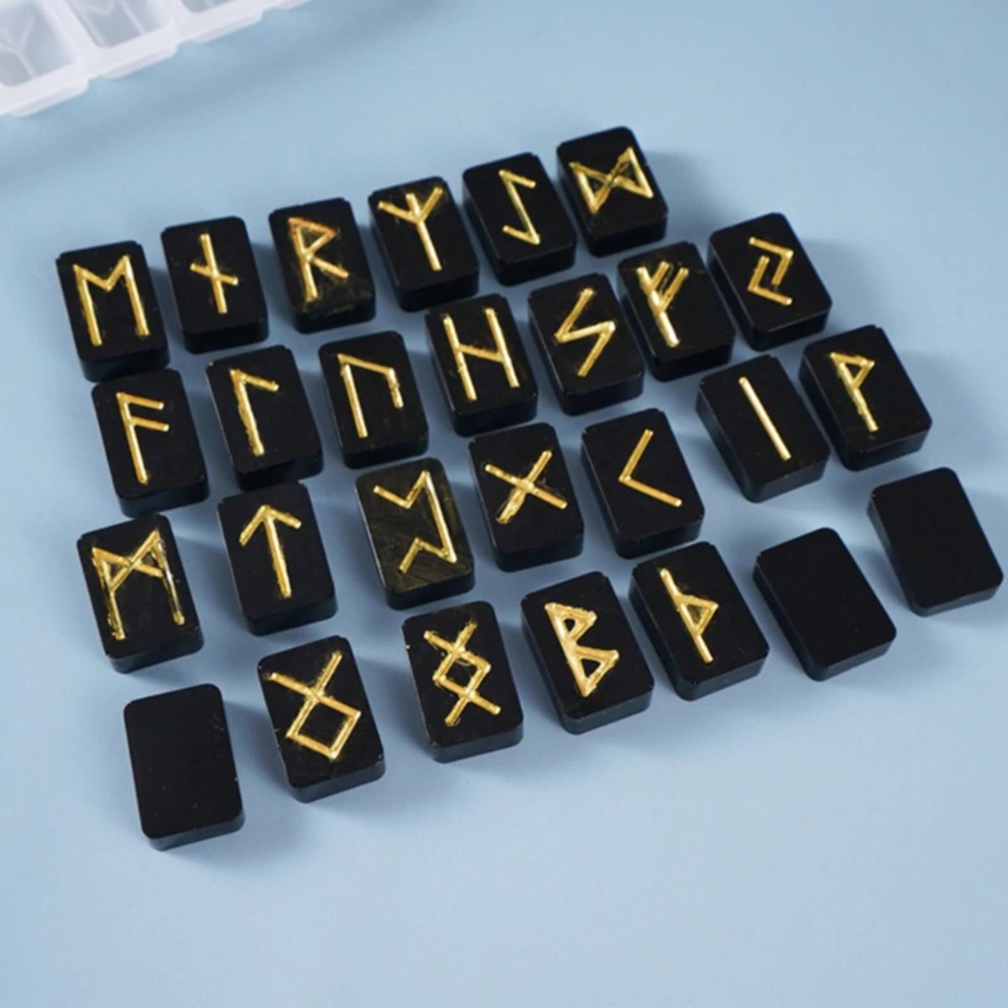 Viking Runes Epoxy Resin Pendant Mold, Runic Alphabets Silicone Mould, Runes Jewellery Polymer Clay Tool, Viking Runes Stone