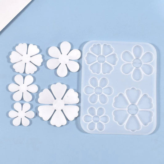 Flower Pendant Silicone Mould, Daisy Earring Epoxy Resin Pendant Mold, Flower Earring Jewellery Polymer Clay Tool, Chocolate Candy Mold