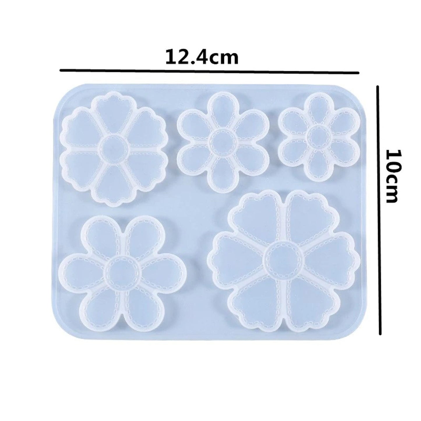 Flower Pendant Silicone Mould, Daisy Earring Epoxy Resin Pendant Mold, Flower Earring Jewellery Polymer Clay Tool, Chocolate Candy Mold