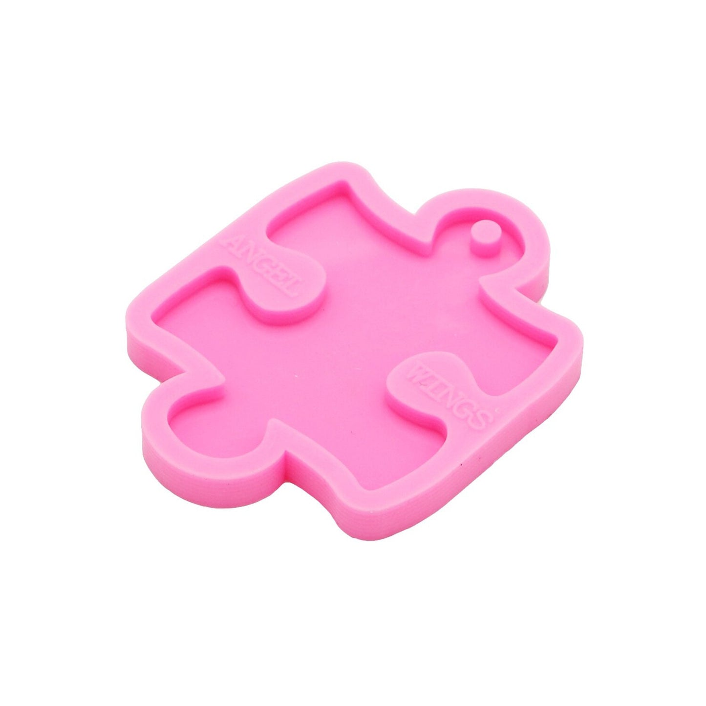 Jigsaw Puzzle Piece Keychain Silicone Mould for Resin, Autism Awareness Keyring Silicone Mold, Jigsaw Piece Epoxy Resin Pendant Mold