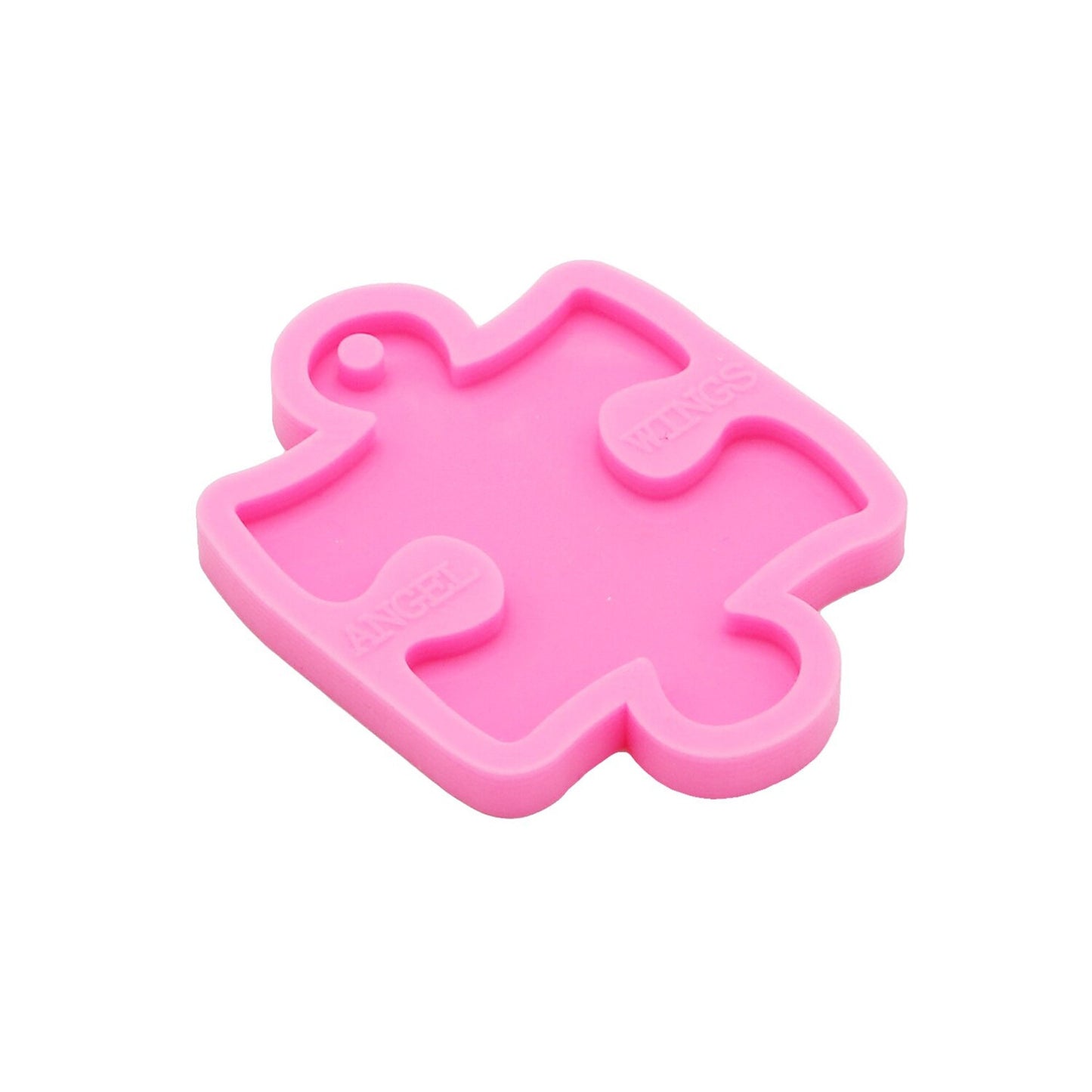 Jigsaw Puzzle Piece Keychain Silicone Mould for Resin, Autism Awareness Keyring Silicone Mold, Jigsaw Piece Epoxy Resin Pendant Mold