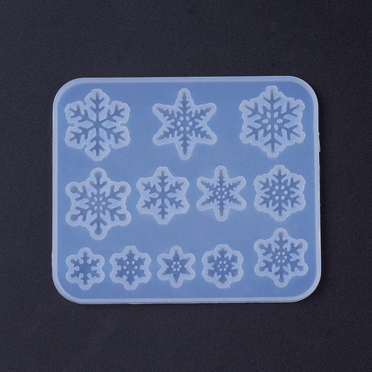 Snowflake Silicone Mould, Snowflake Epoxy Resin Mold, Snowflake Silicone UV Resin Mould, PMC, Resin Supplies