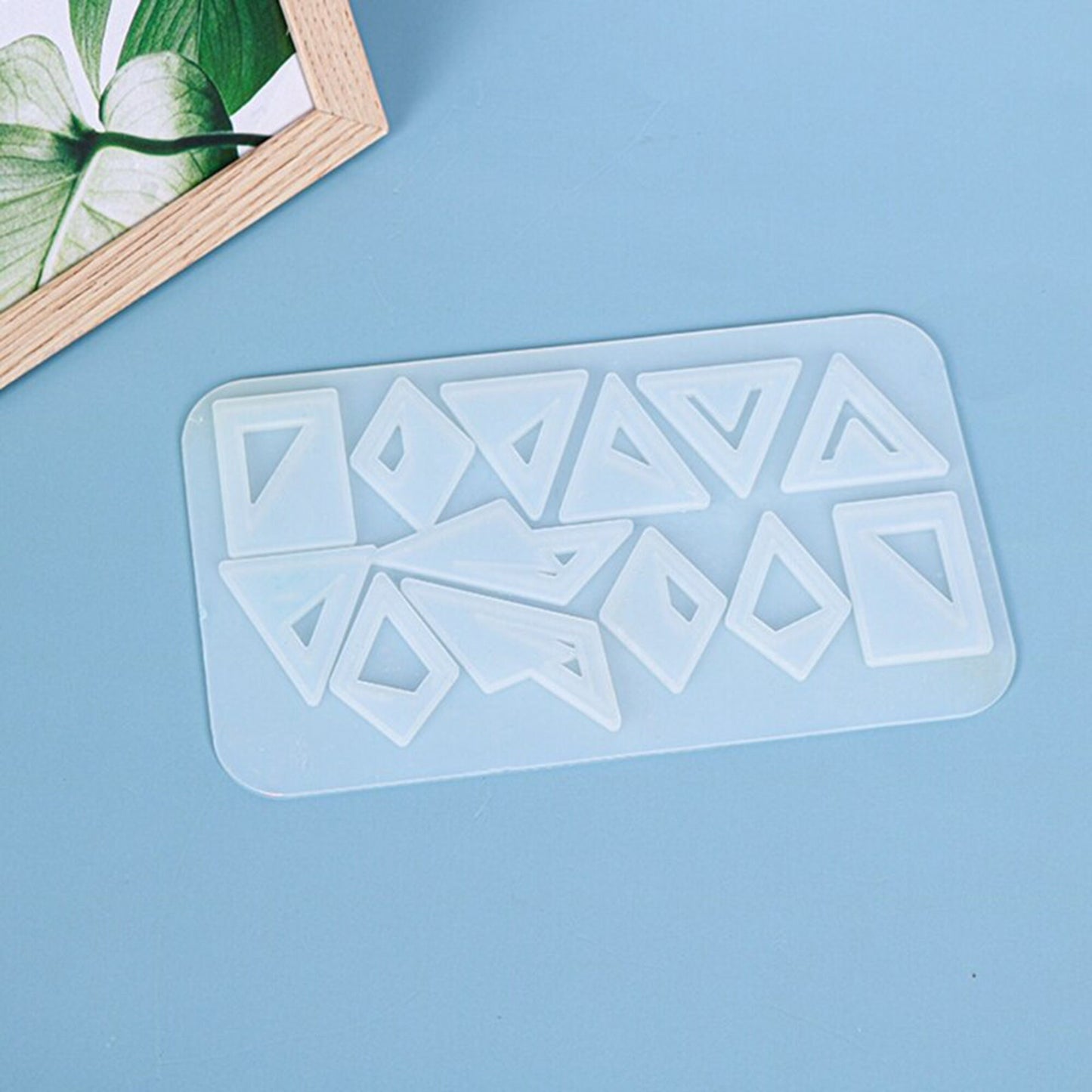 Triangle Shape Statement Earring Silicone Mould, Retro Earring Epoxy Resin Pendant Mold, Diamond Jewellery Polymer Clay Tool, UV Resin Mold