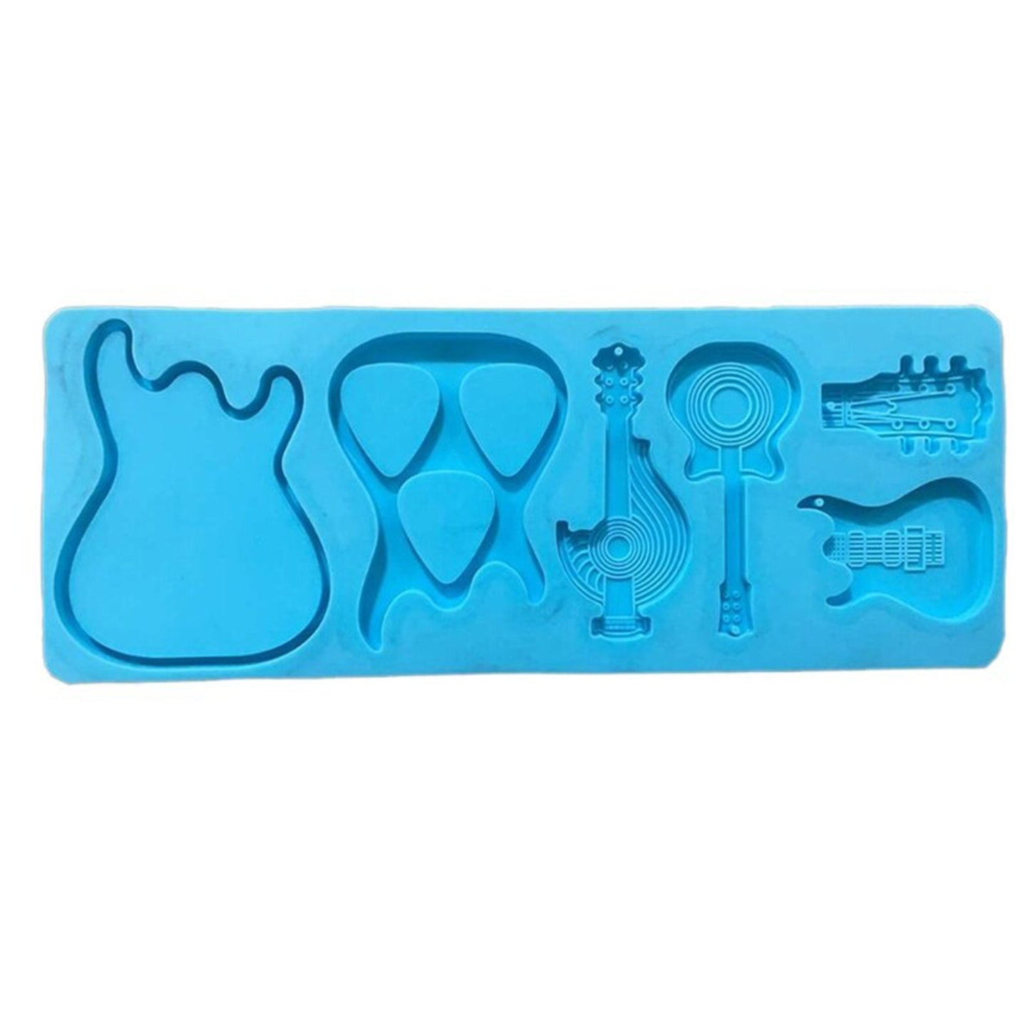 Guitar Pick Storage Box Silicone Mould, Guitar Keychain Silicone Mold, Guitar Pick Holder Resin Mold, Resin Supplies