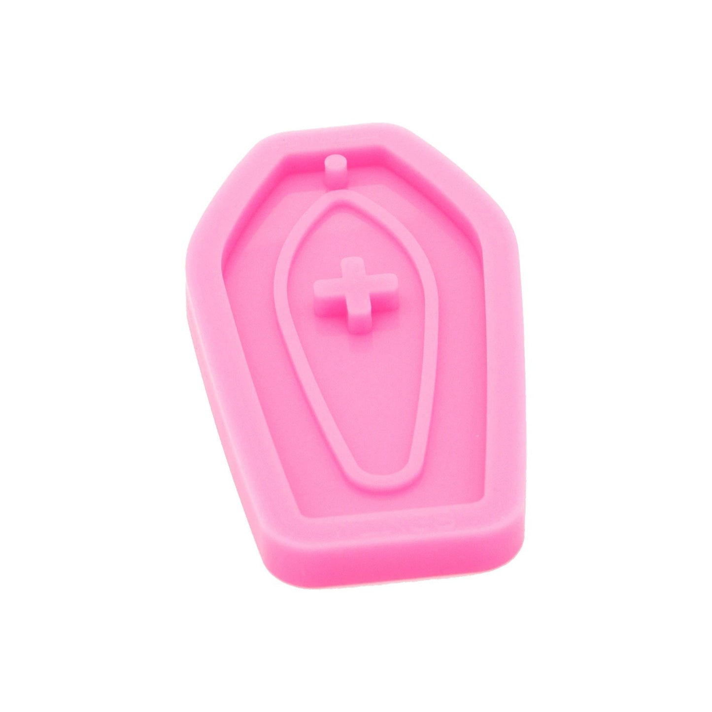 Coffin Keychain Silicone Mould, Coffin Epoxy Resin Pendant Mold, Halloween Mould, Spookie Keyring Mold, Resin Supplies