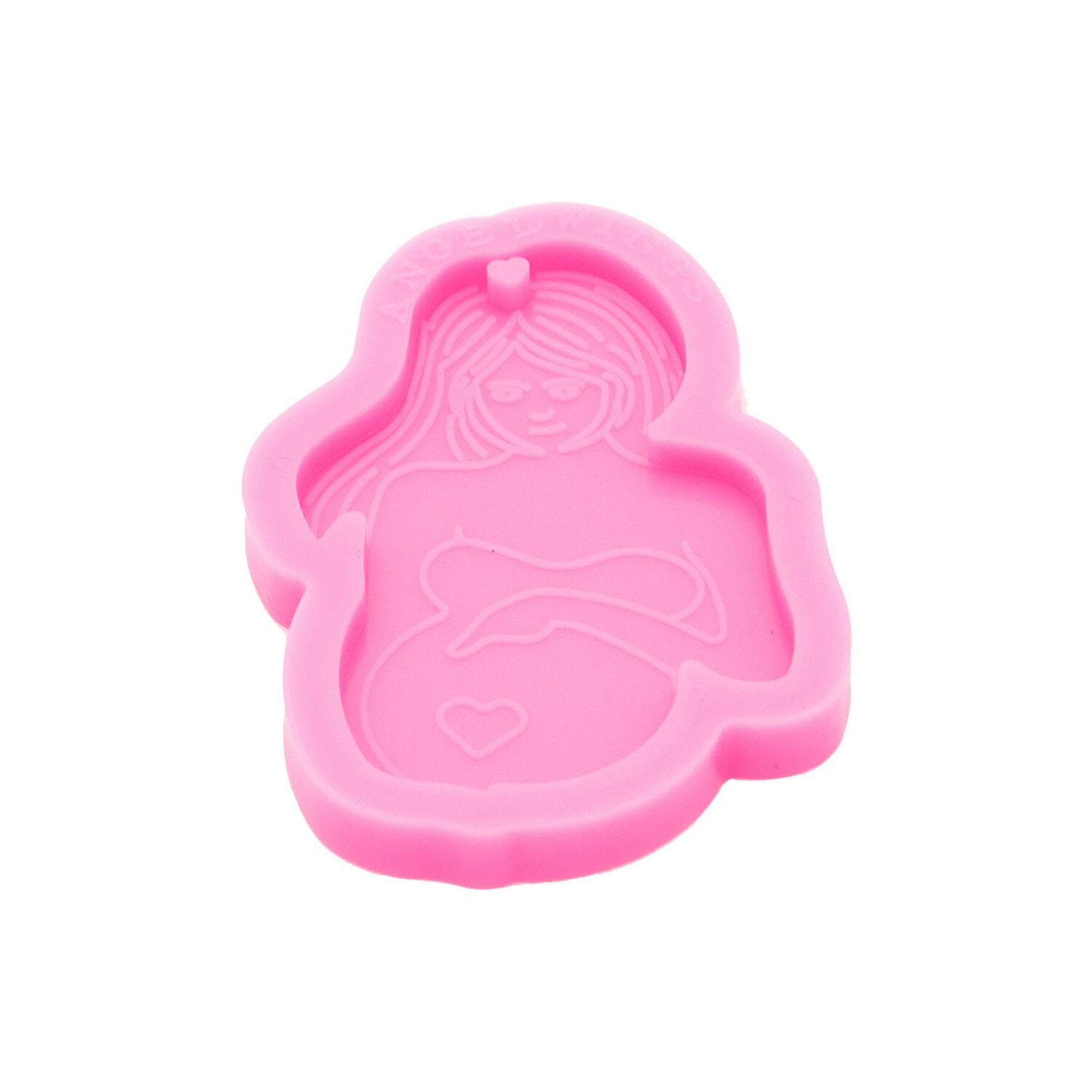 Mother To Be Silicone Mould, Pregnant Mother With Heart Keychain Mold, Mother and Baby Resin Mould, Mum Mom Mama Mommy Keychain Mold