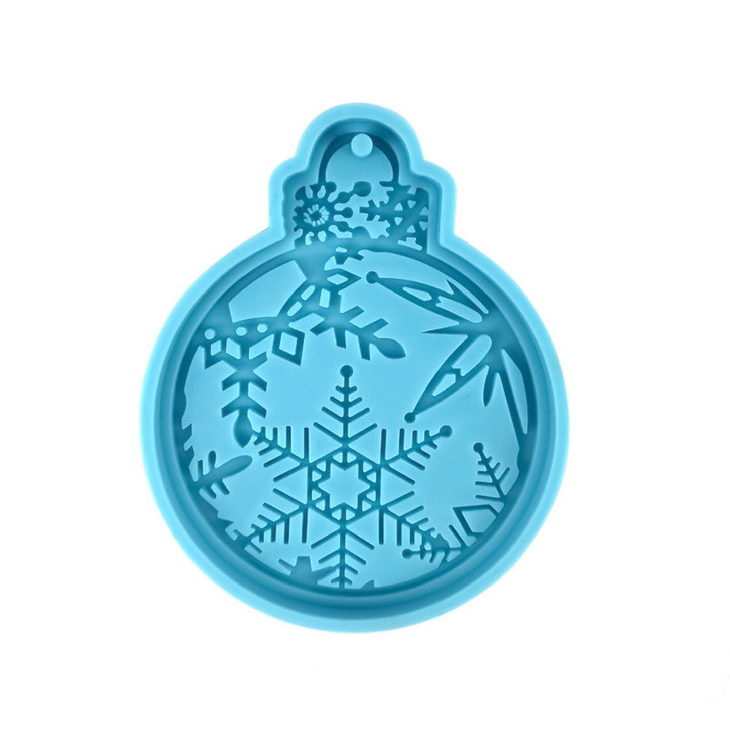 Christmas Bauble Silicone Mould, Christmas Tree Decoration Mold, Christmas Snowflake Ball Mold, Resin Supplies