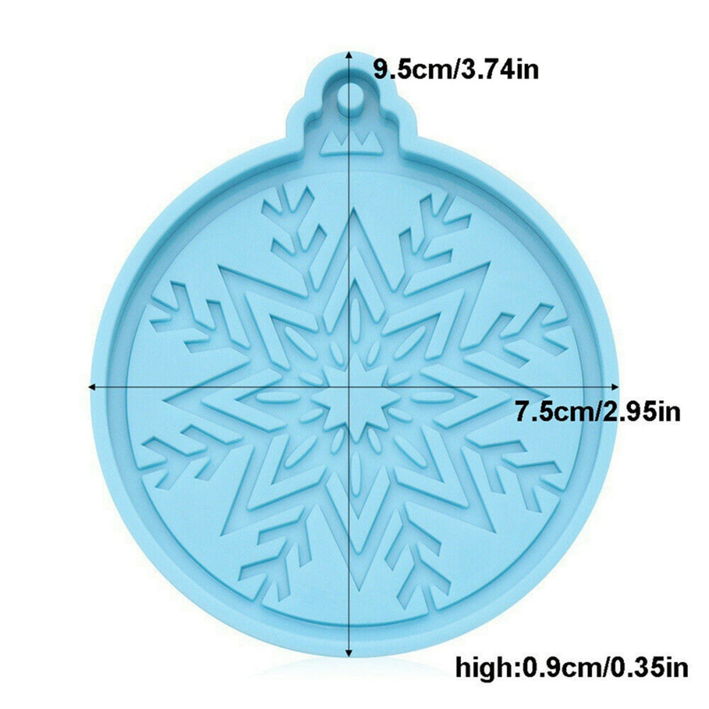 Christmas Bauble Silicone Mould, Christmas Tree Decoration Mold, Christmas Snowflake Ball Mold, Resin Supplies