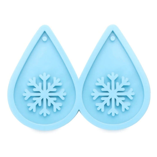 Snowflake Earring Silicone Mold, Snowflake Epoxy Resin Earring Mold, Christmas Jewellery Mould, Snowflake Winter Mold, Resin Supplies