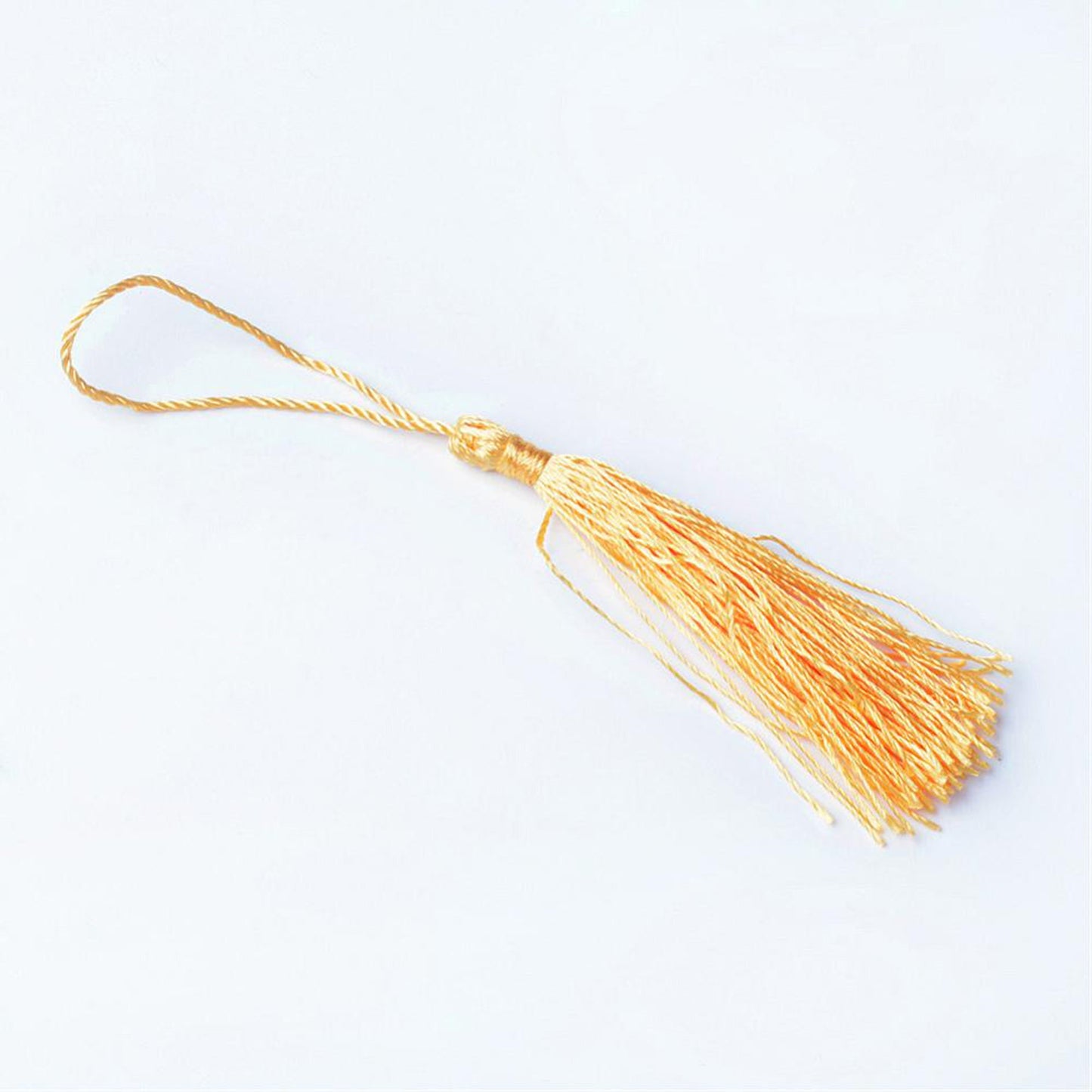 10 pcs Sunflower Yellow Bookmark Tassels, Silky Craft Tassels, Decorative Tassel Sewing, Tassle for Resin Bookmarks