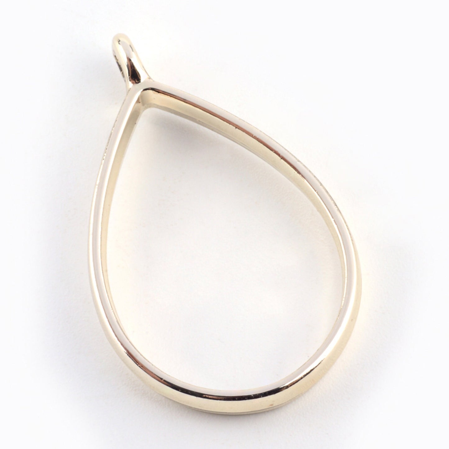 10 pcs Open Back Teardrop Resin Bezel Jewellery pendant, UV resin pendant bezel