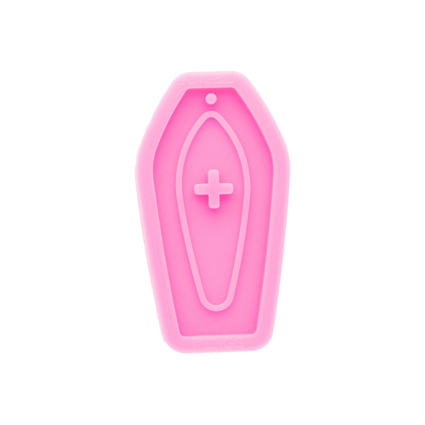 Coffin Keychain Silicone Mould, Coffin Epoxy Resin Pendant Mold, Halloween Mould, Spookie Keyring Mold, Resin Supplies